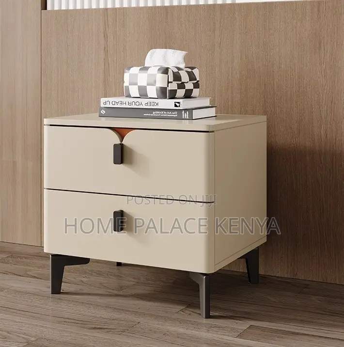 Bedside Stand: Wooden Bedside Table With 2 Drawers