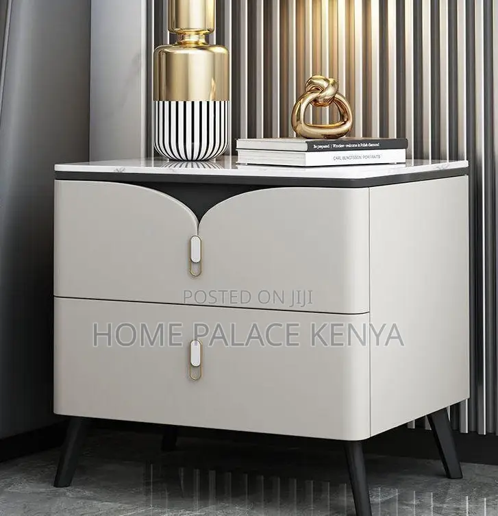 Bedside Stand: Wooden Bedside Table With 2 Drawers