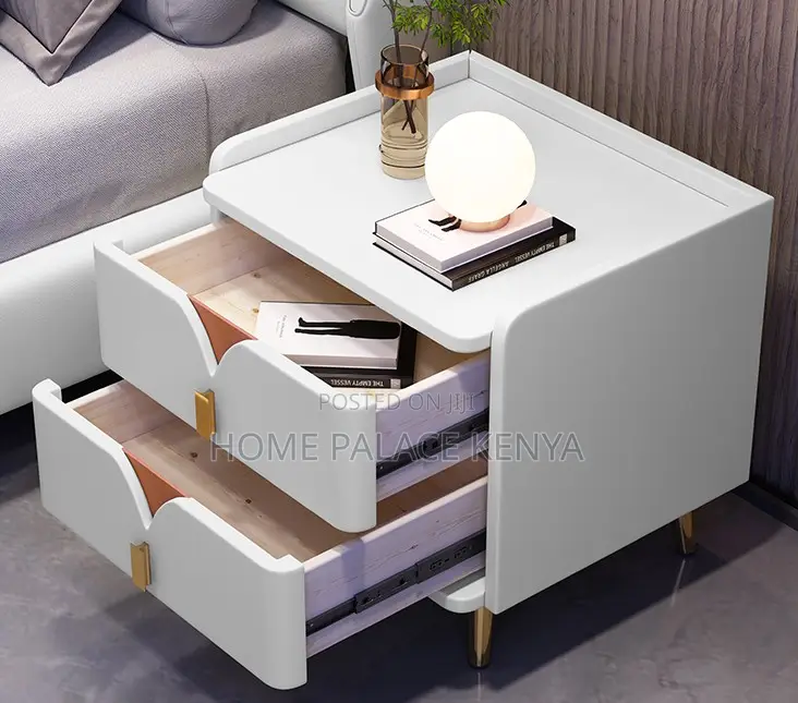 Bedside Stand: Wooden Bedside Table With 2 Drawers