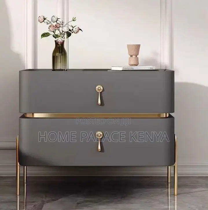 Bedside Stand: Wooden Bedside Table With 2 Drawers