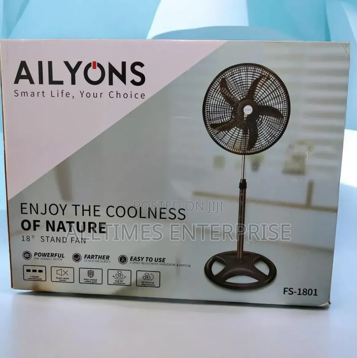 Ailyons 18 Inches Standing Fan Fs-1801