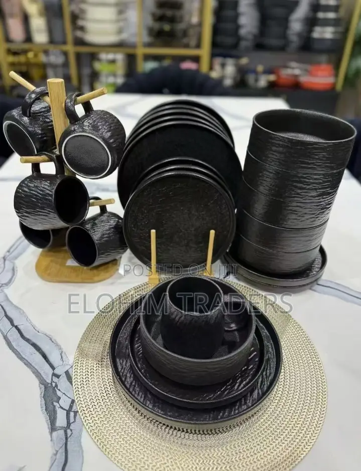 Black Ceramic Dinnerset