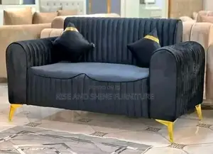 Black/Gold Soft Sofa