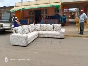 Brown L Seat