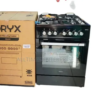 Mika Oryx 60cm X 60cm Standing Cooker 3g+1e Rapid Hotplate And Gas Jet