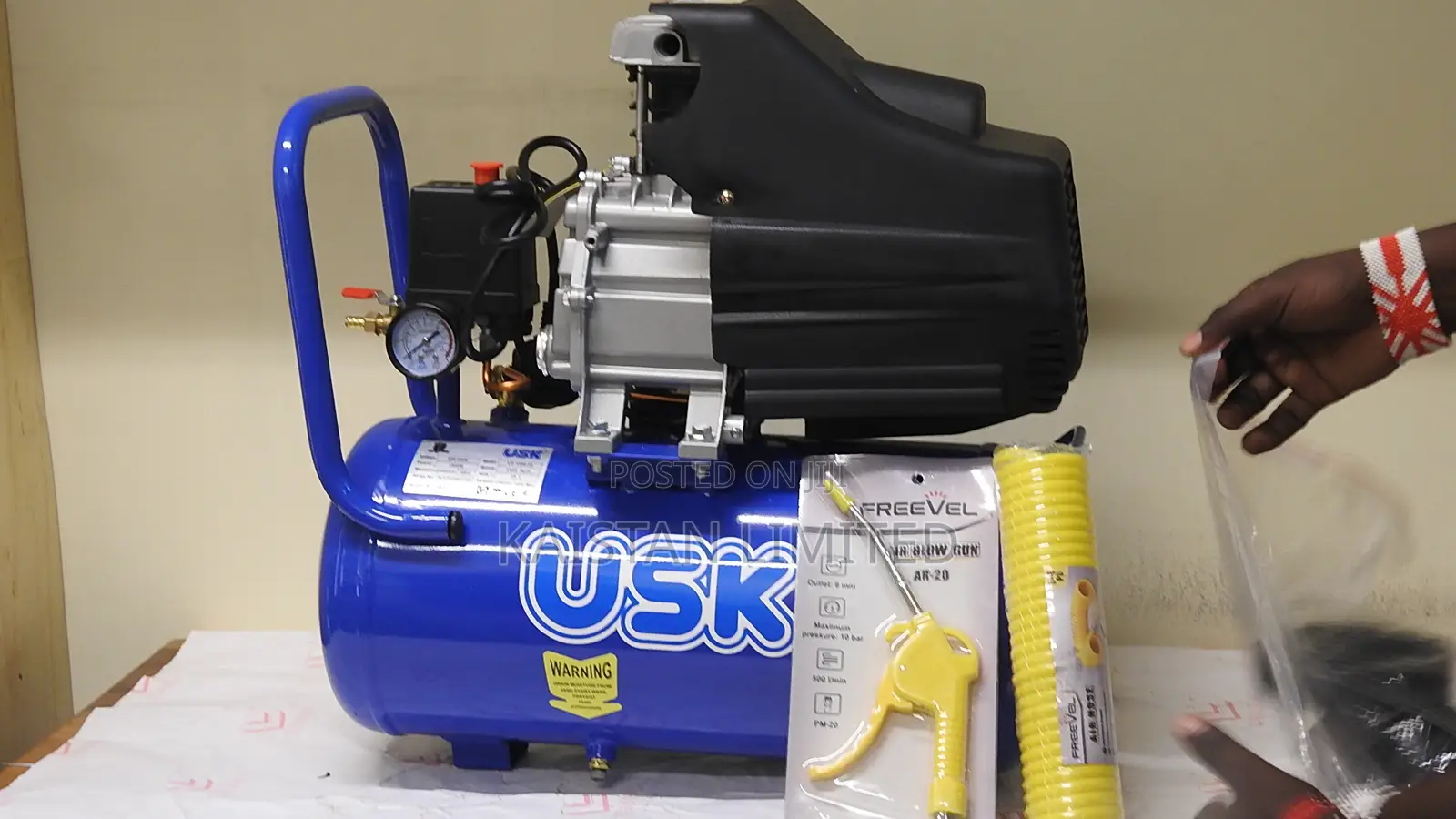 Usk 25l Air Compressor 1500w 8bar Portable Compressor