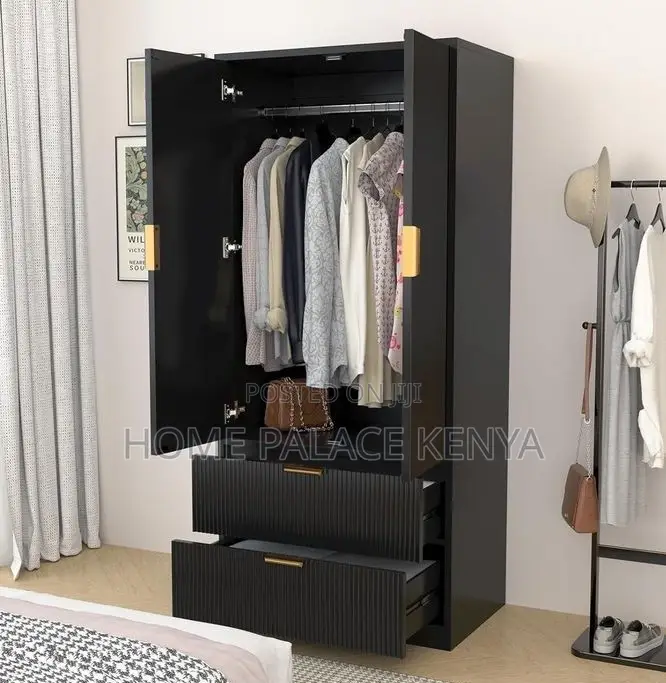 Wardrobe: Wooden Bedroom Cabinet With 2 Doors