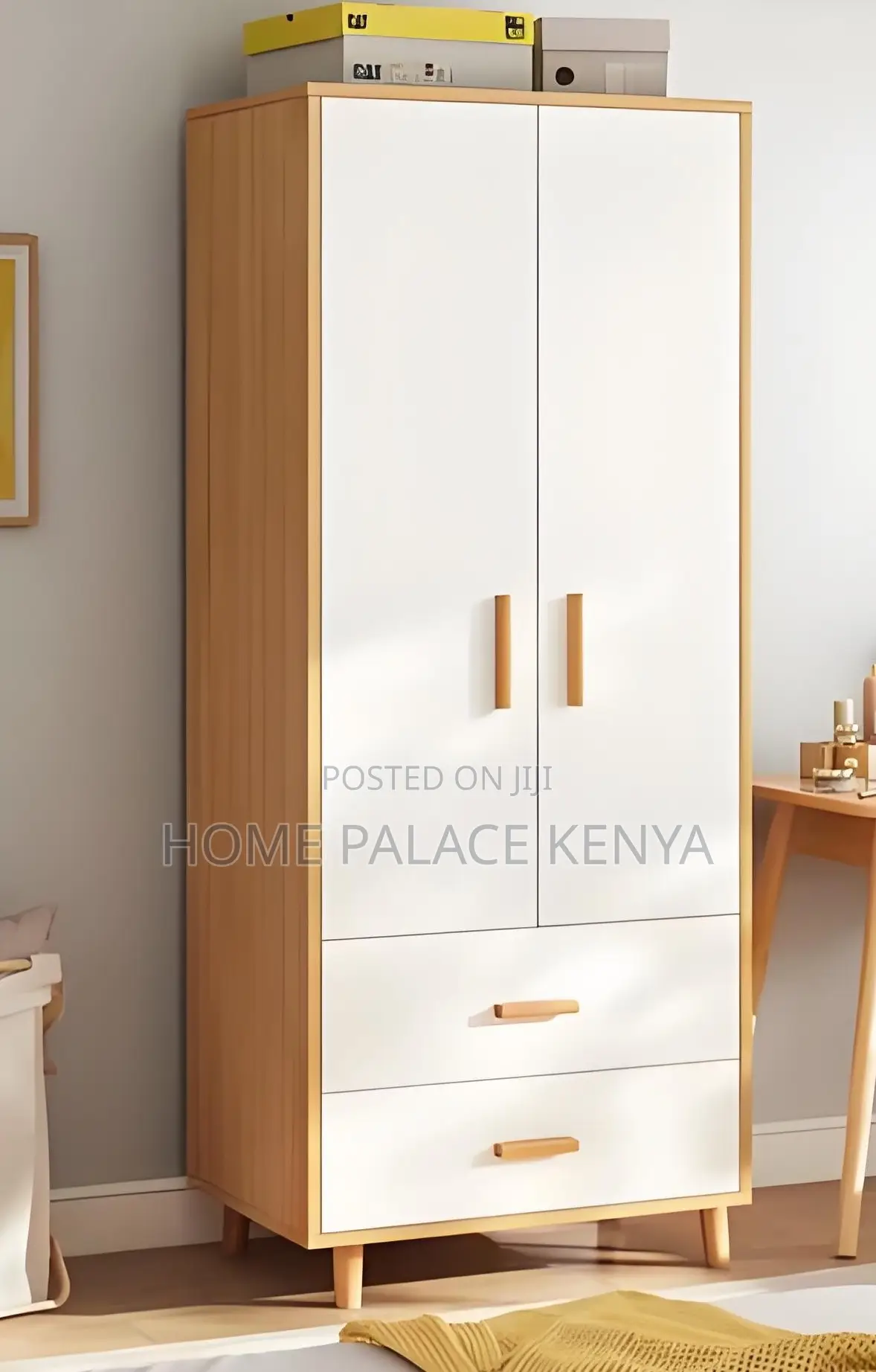 Wardrobe: Wooden Bedroom Cabinet With 2 Doors