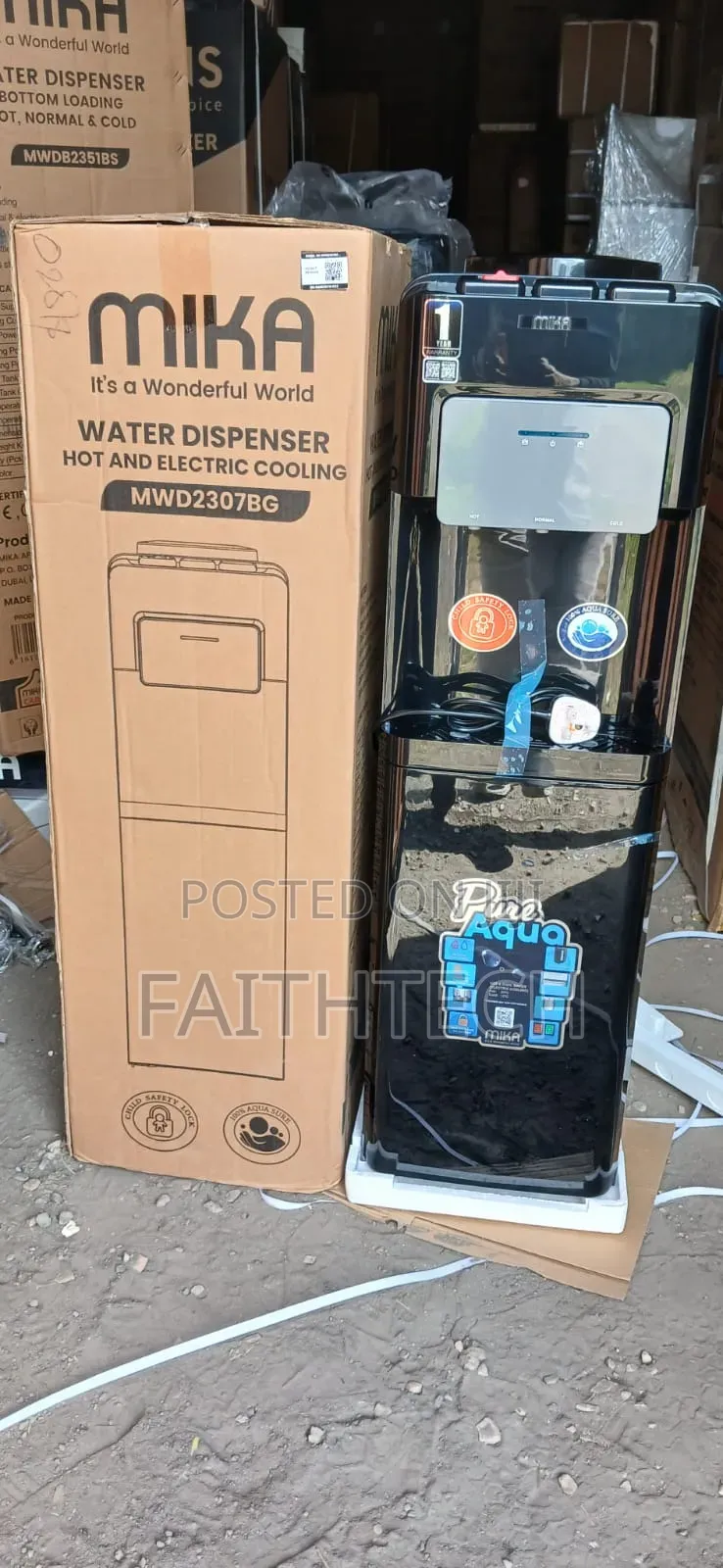 Mika Mwd2307bg. 3 Taps; Hot, Normal, Electric Cooling Water Dispenser