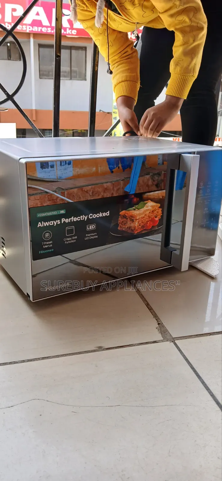 Hisense 25l Digital Grill Microwave – Silver Finish