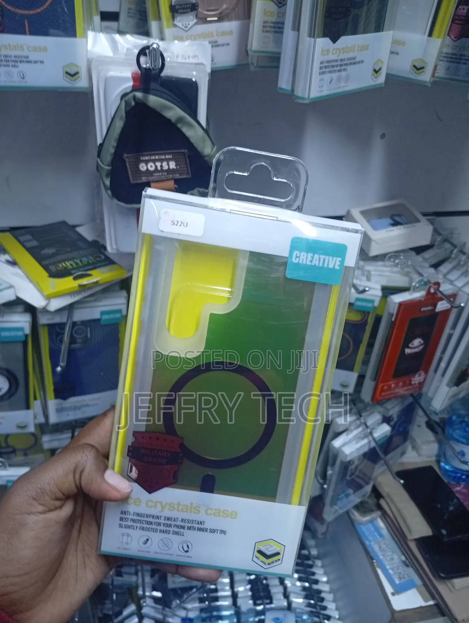 Samsung Galaxy S22 Ultra Transparent Yellow Border Case