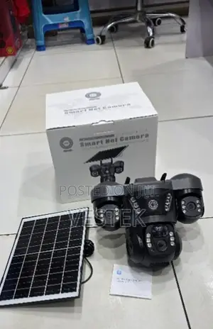 Smart Solar Wifi 3lens Camera With Ptz, Motion Detection Two Way Audio