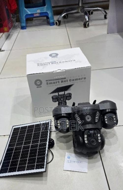 Smart Solar Wifi 3lens Camera With Ptz, Motion Detection Two Way Audio