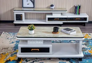 Coffee Table: Modern Marble Style Coffee Table