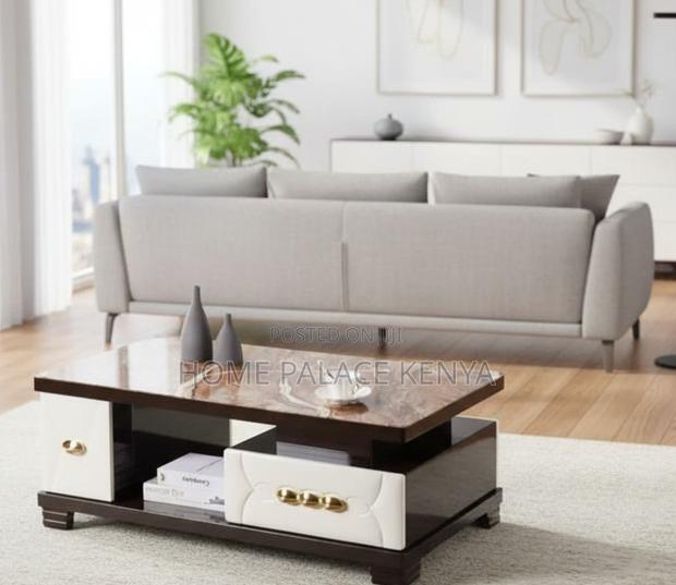 Coffee Table: Modern Marble Style Coffee Table - thumbnail 7