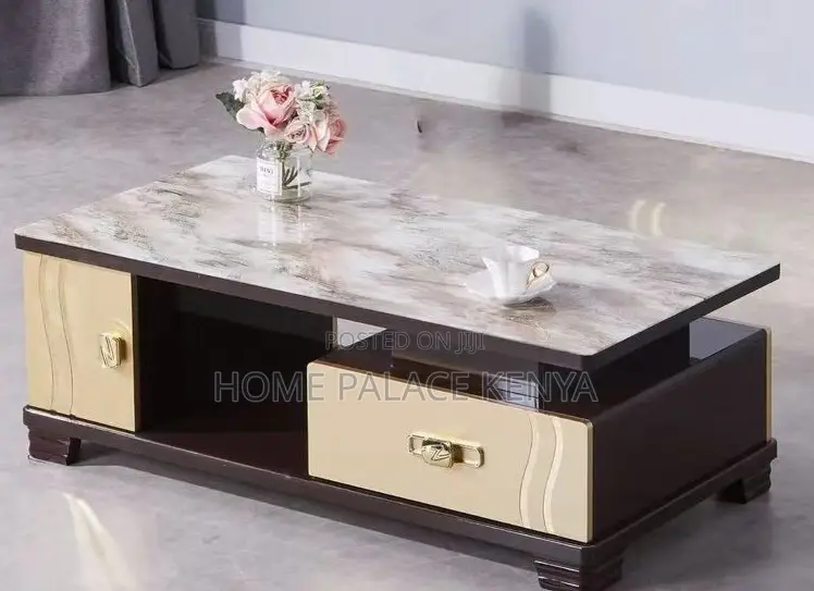 Coffee Table: Modern Marble Style Coffee Table
