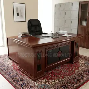 1600mm Mahogany Imported Boss L-Shape Table