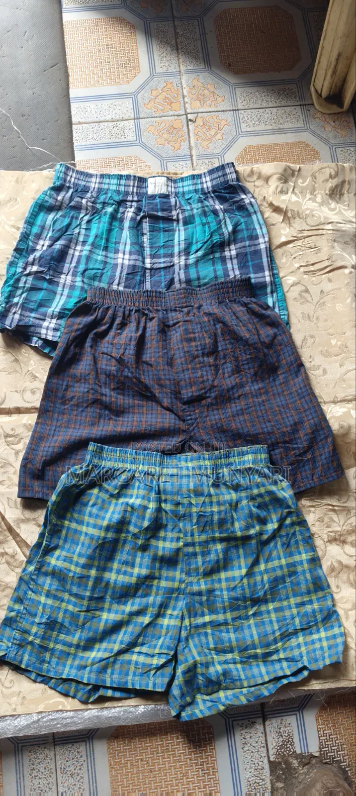 Checked Cotton Boxers