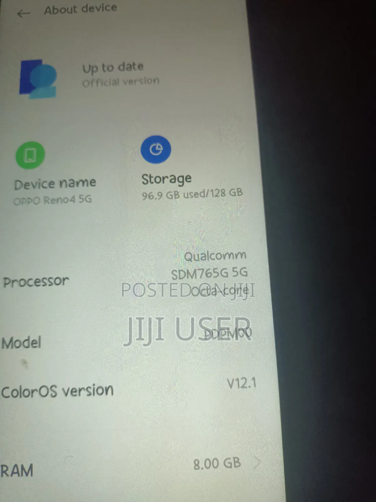 Oppo Reno4 5G 128 GB Gold