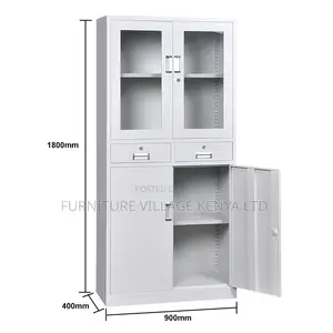 2-Door Document Cabinet With 2-Centre Drawers