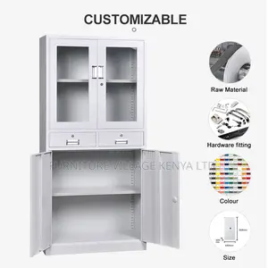 2-Door Document Cabinet With 2-Centre Drawers