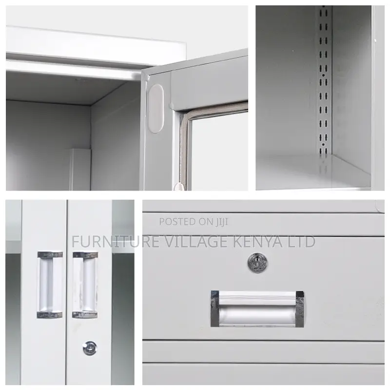 2-Door Document Cabinet With 2-Centre Drawers