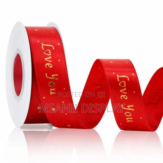 Love You Decorated Ribbon (Satin)