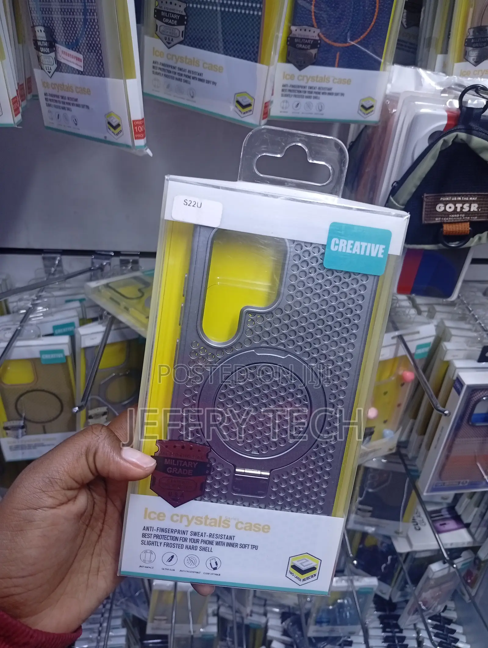 Samsung Galaxy S22 Ultra Mesh-Like Honeycomb Pattern Case