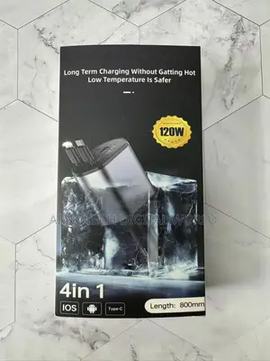 Retractable Car Charger 120w 4in1 Fast Charging Charger