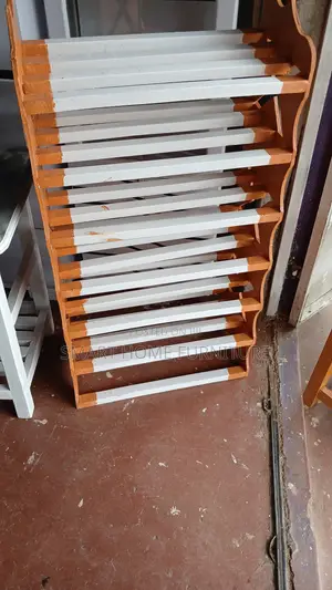 White /Brown Shoe Rack