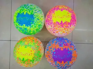 Rubber Rainbow Ball for Children's Play