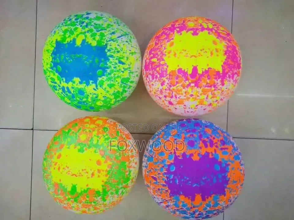 Rubber Rainbow Ball for Children's Play