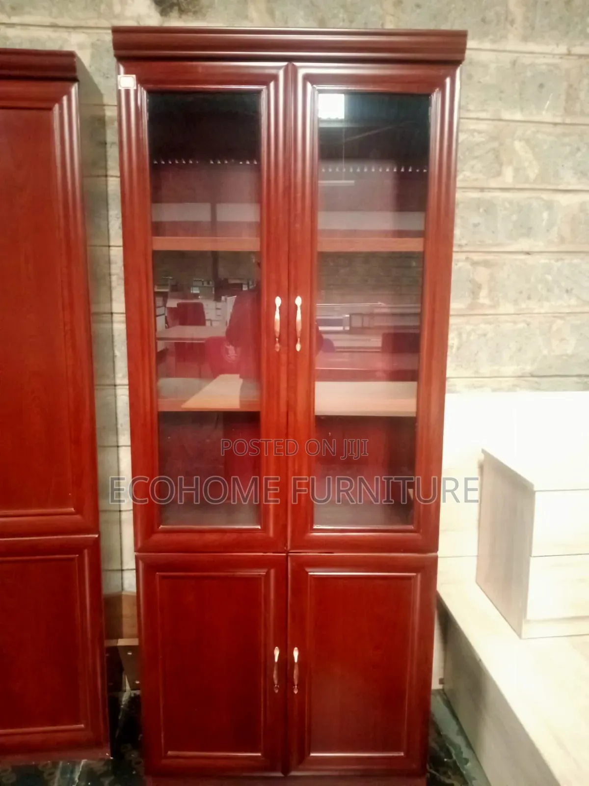 Maroon Wooden Filling Cabinets
