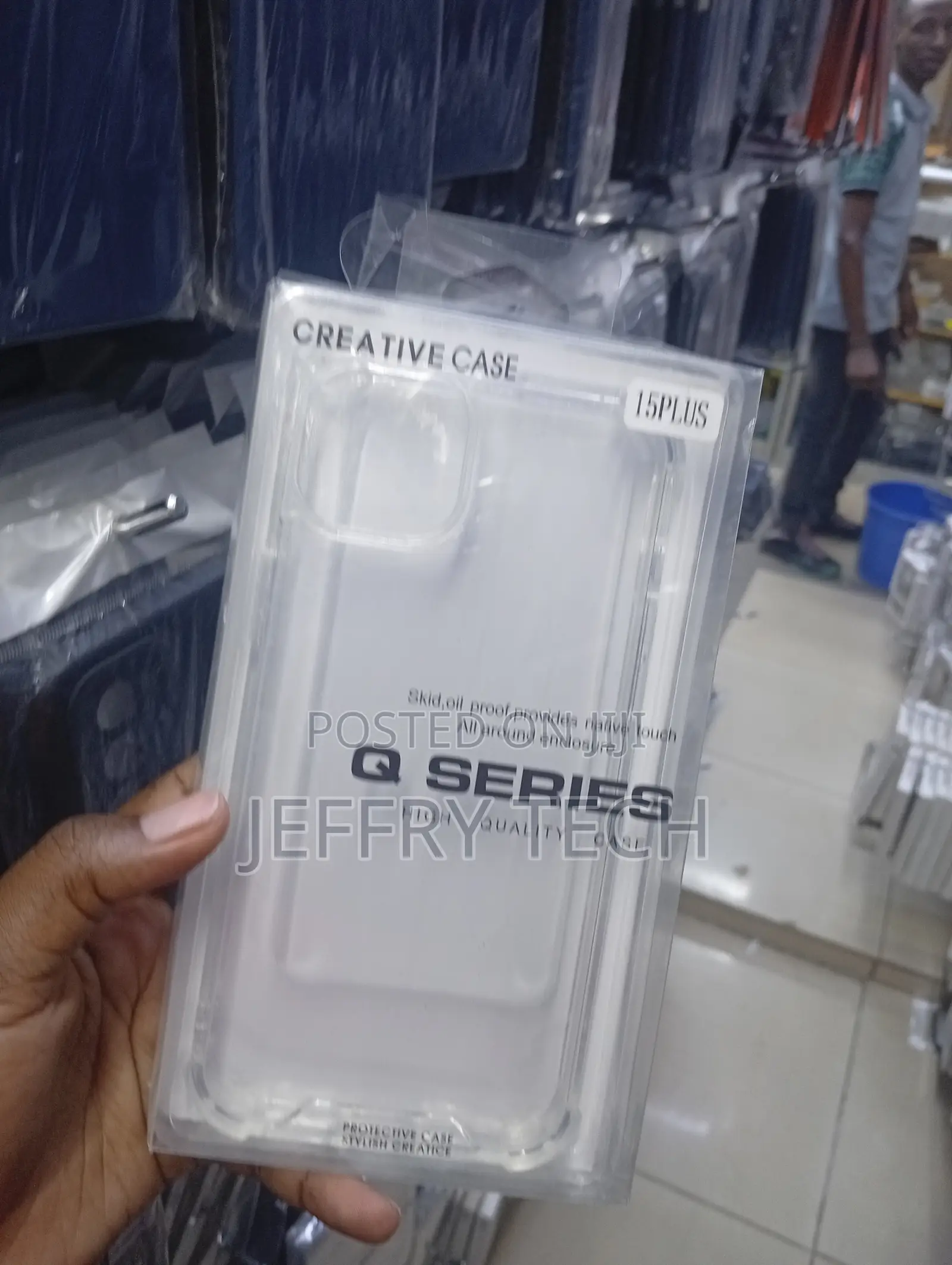 iPhone 15 Plus Skid-Proof and Oil-Proof Material Case