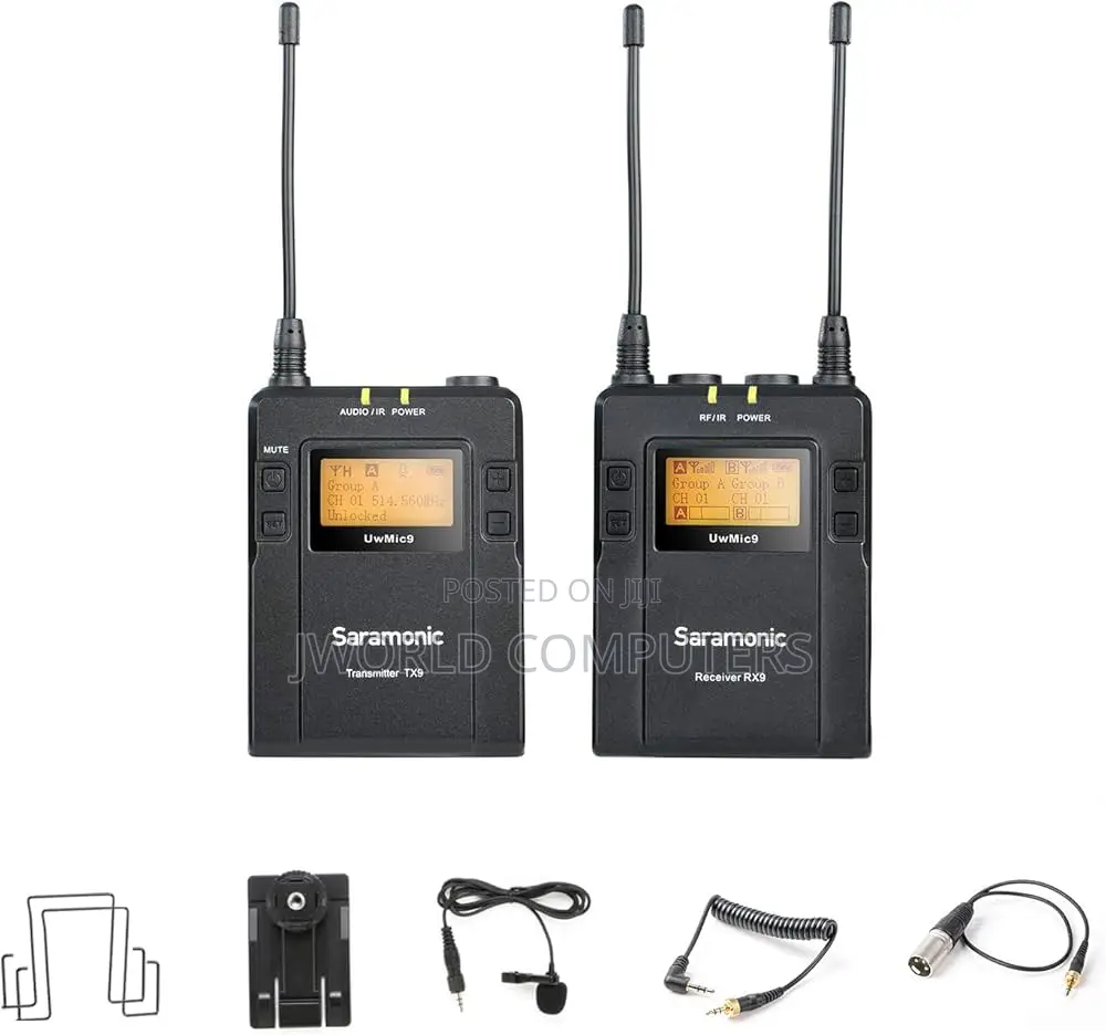 Saramonic Uwmic9 Camera-Mount Wireless Omni Lavalier Microphone System