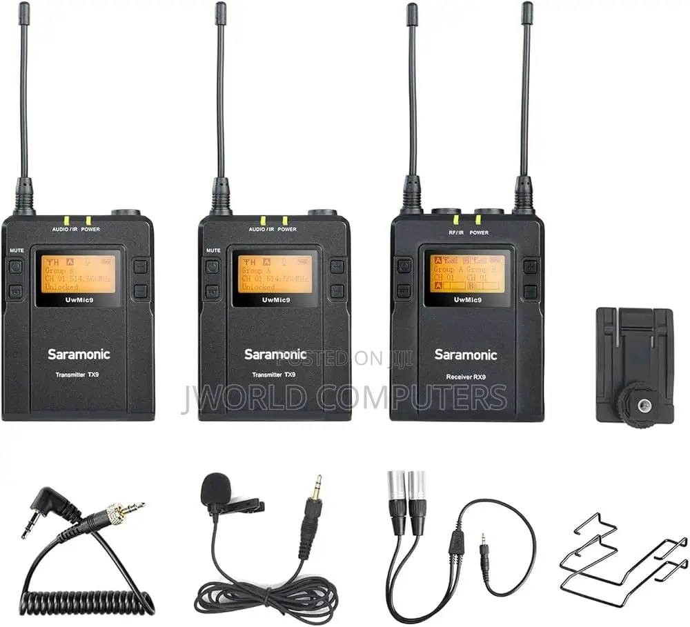 Saramonic Uwmic9 Camera-Mount Wireless Omni Lavalier Microphone System