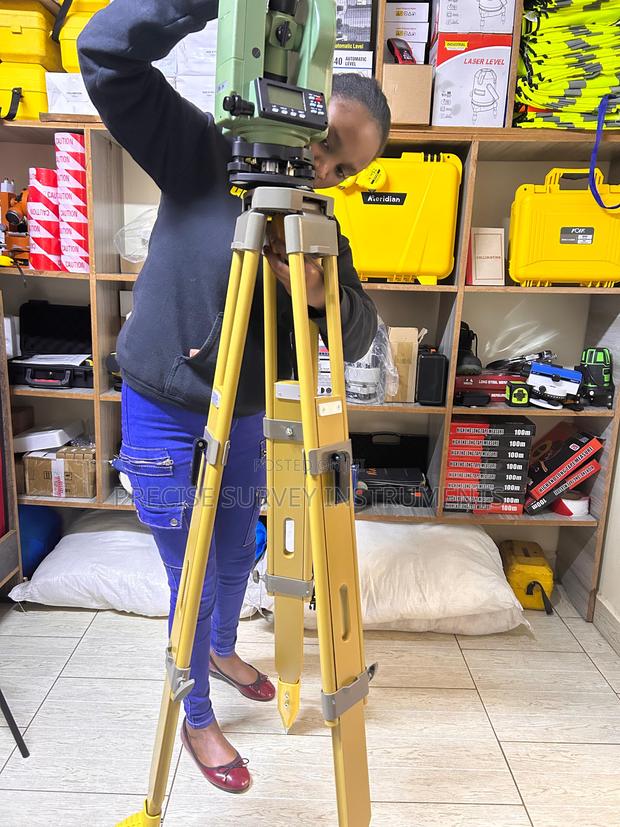 Premium Wooden Tripod for Construction Survey Tools