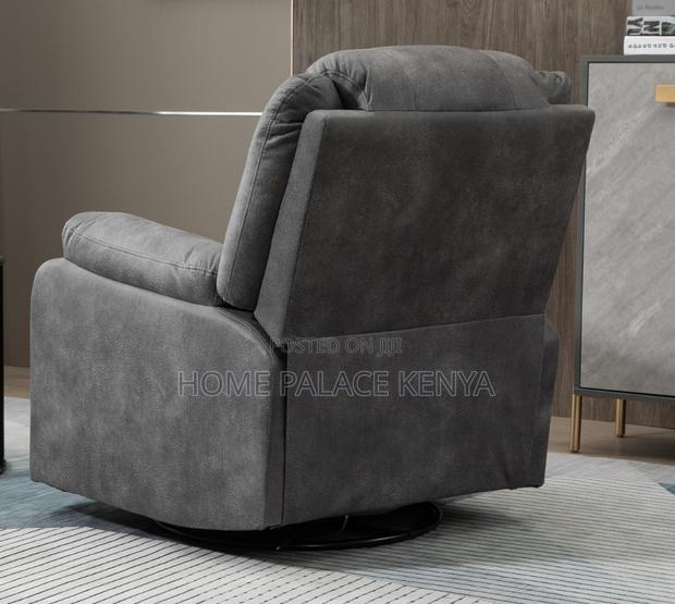 Home Sofa: Single Seat Manual Reclining Fabric Sofa - thumbnail 10