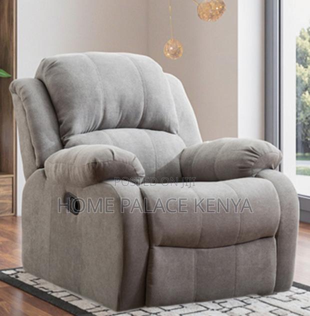 Home Sofa: Single Seat Manual Reclining Fabric Sofa - thumbnail 15