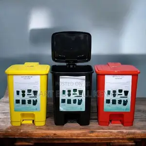 Wide Opening Smart Design 30 Litres Hard Plastic Step Pedal Waste Bin