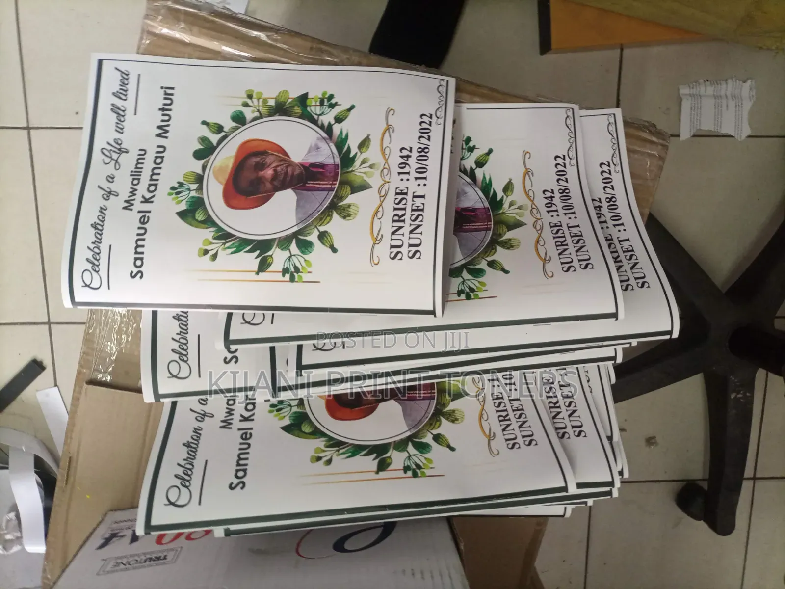 Same Day Eulogies Printing Services Nairobi CBD