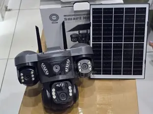 Smart V380 Triple Lens 4g Solar Camera for Home Security