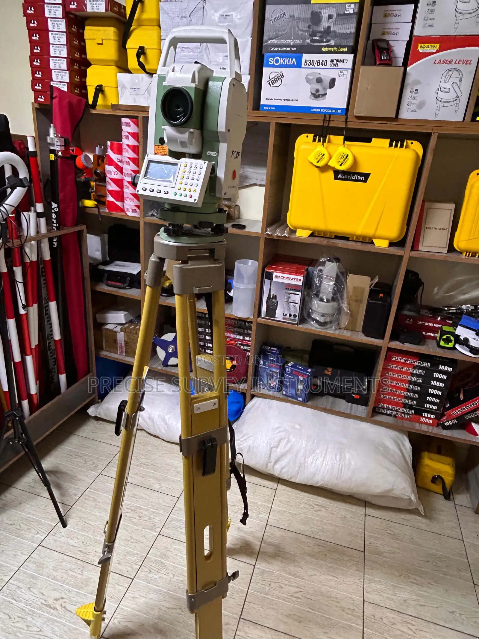 Rugged Wooden Survey Tripod for Outdoor Projects