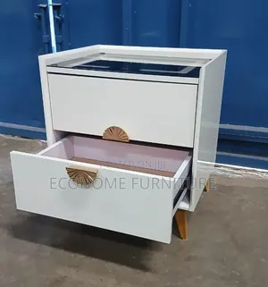 2 Drawers Smart Nightstand Cabinet