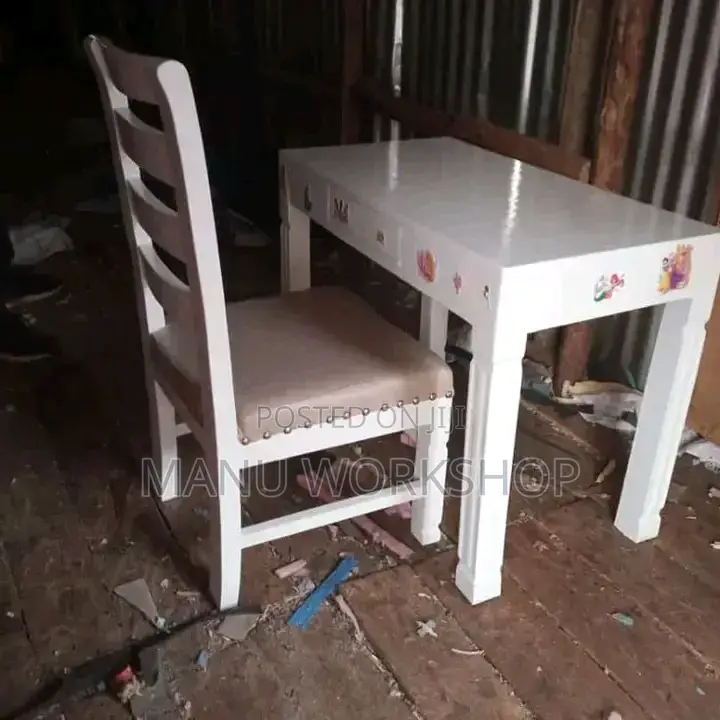 White Modern Study Table
