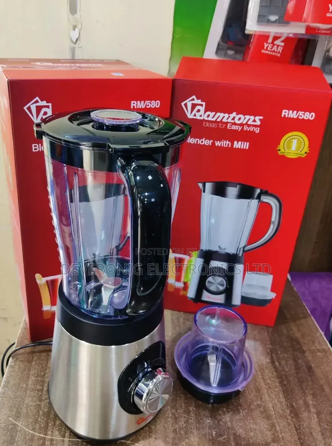 Ramtons Blender Stainless Steel Rm/580
