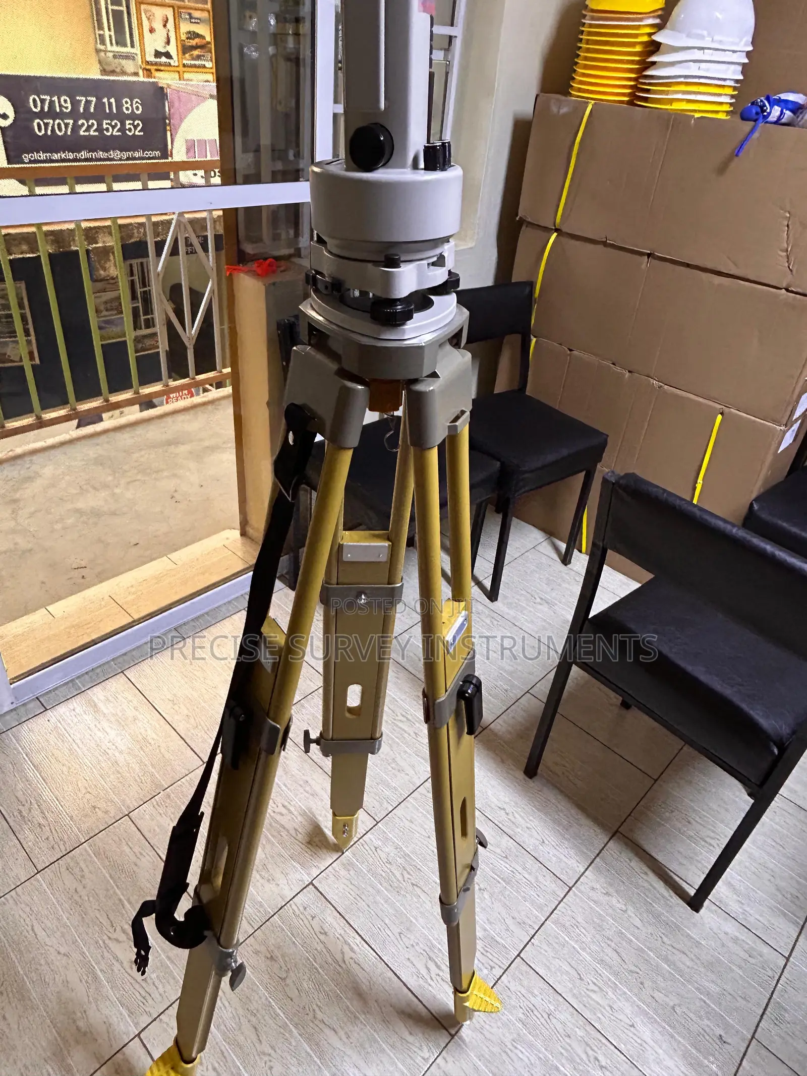 Wooden Survey Equipment Stand With Heavy Duty Support