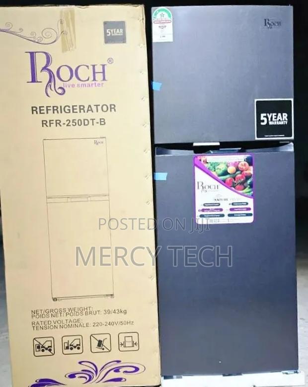 Roch RFR-250dt-B 197l Double Door No Frost Refrigerator