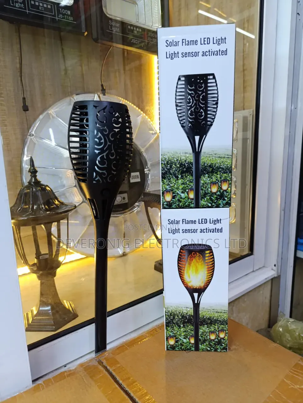 *Solar Flame Garden Lights