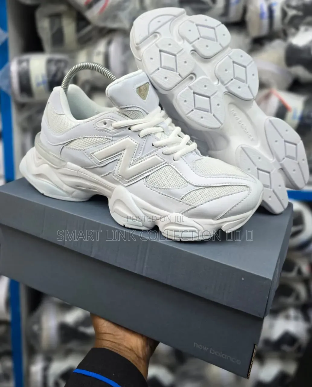New Balance 9060 'Mushroom White'.